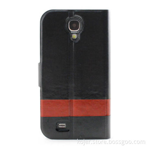 Wallet-shaped Leather Mobile Cases for Samsung Galaxy S4, Magnetic Flap on Top, OEM Orders Welcomed